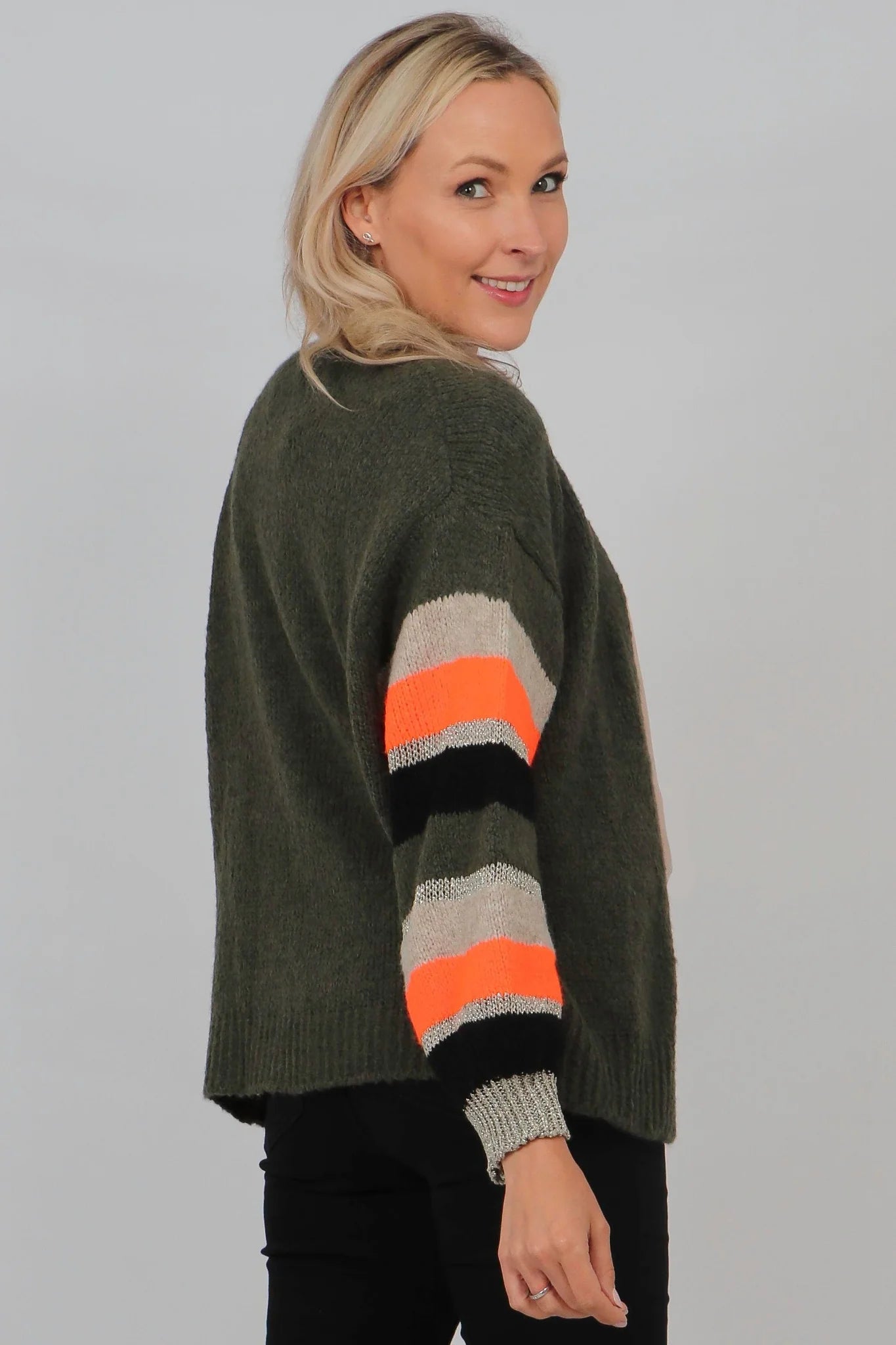 Wool Mix Cardigan – Khaki