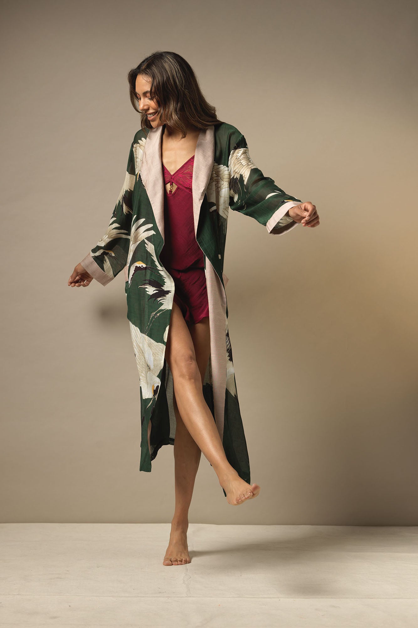 One Hundred Stars – Gown - Stork Forest Green