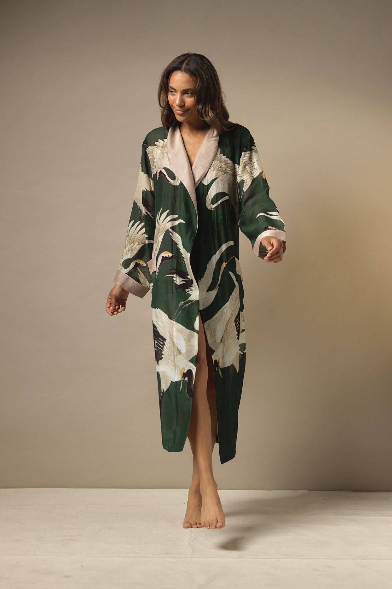 One Hundred Stars – Gown - Stork Forest Green