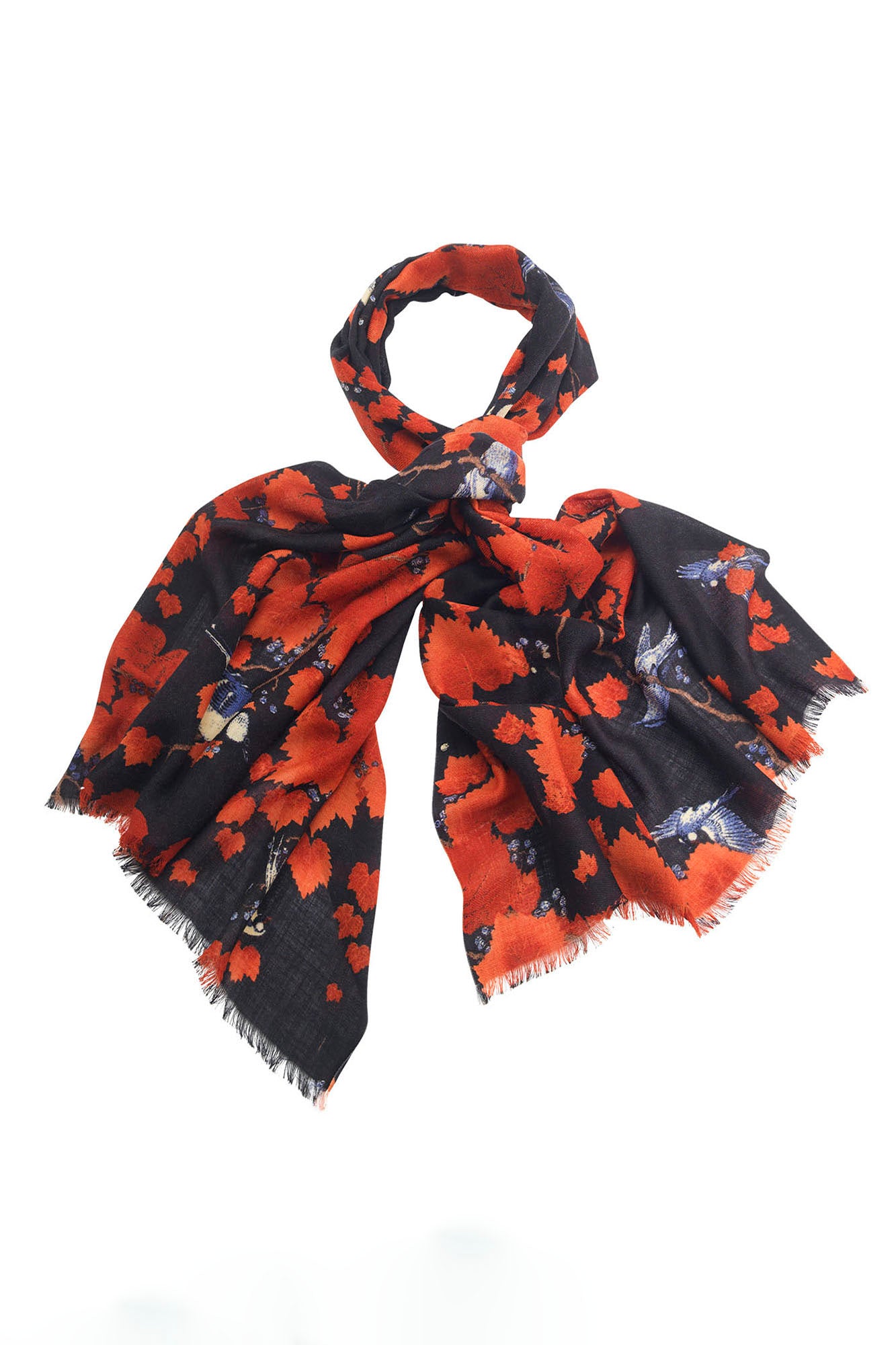 One Hundred Stars – Wool Scarf - Acer Black