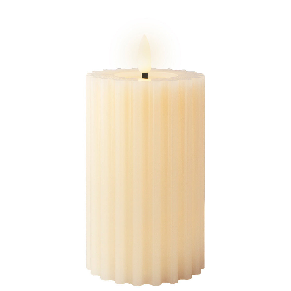 Flame Effect Pillar Candle - Small