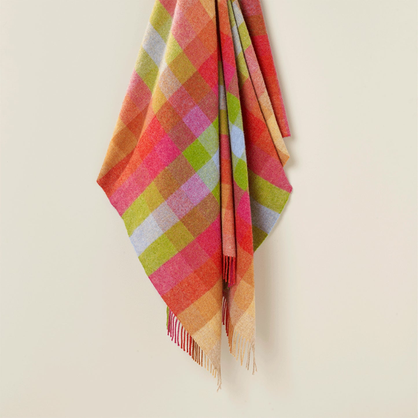 Luxury Wool Throw - Harlequin Sunshine