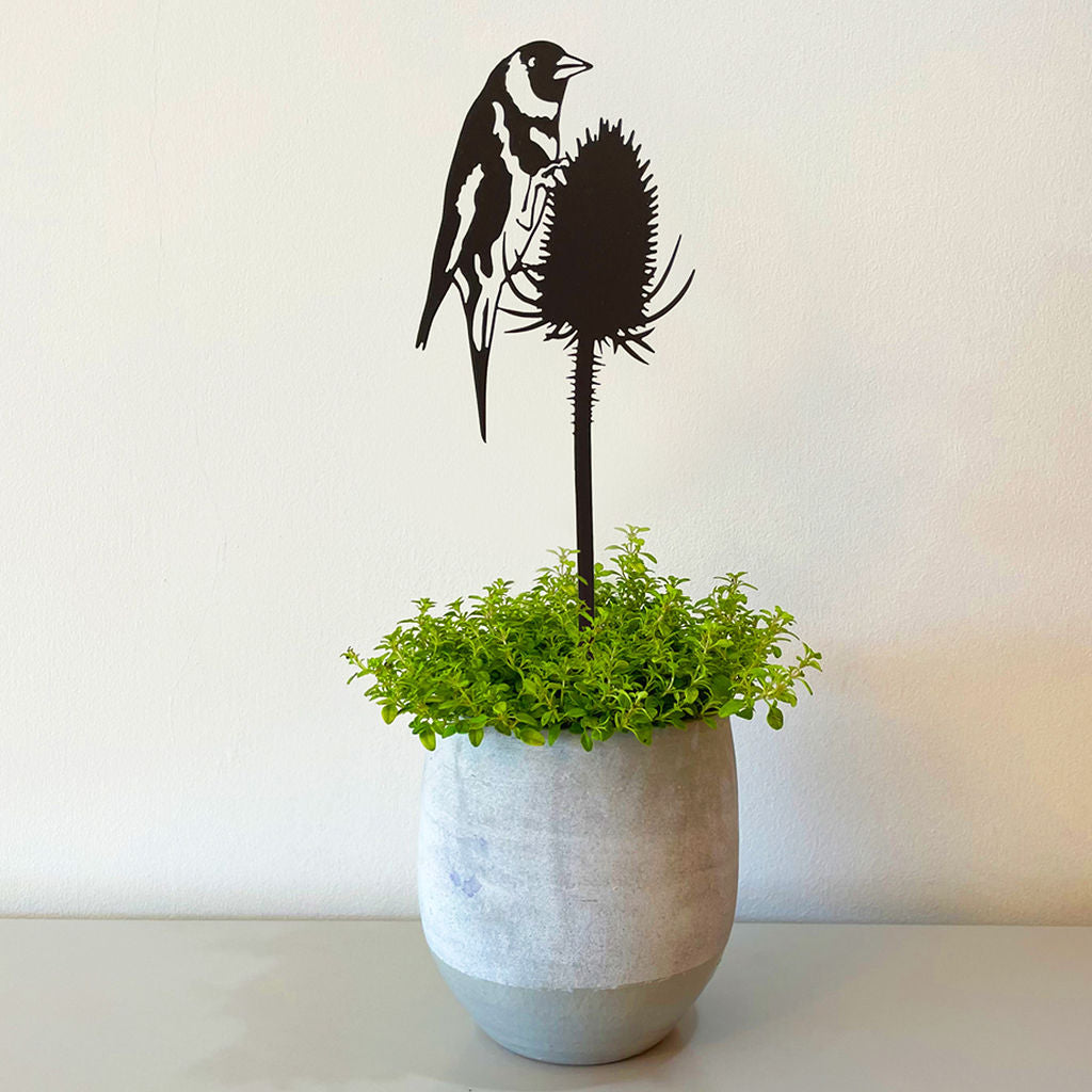Decorative Pot Stem - Goldfinch