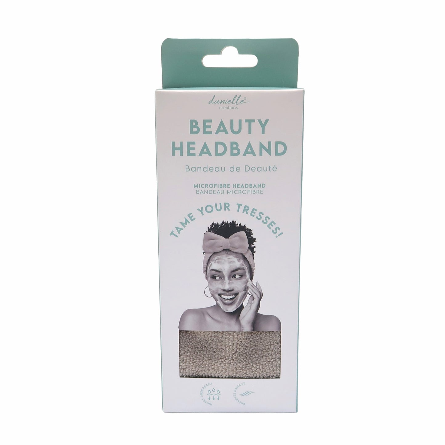 Cosmetic Headband Bow - Grey