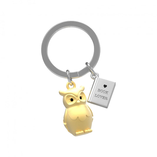 Keyring - Owl & Book
