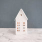 White Tealight House with Heart - Small