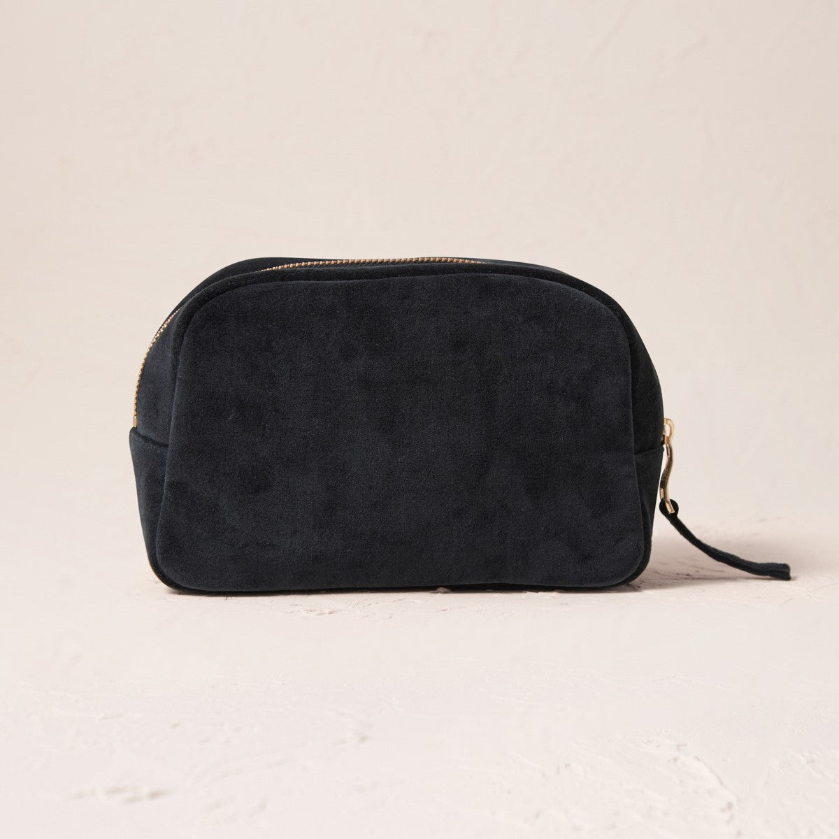 Embroidered Cosmetics Bag - Turtle Conservation Charcoal Velvet