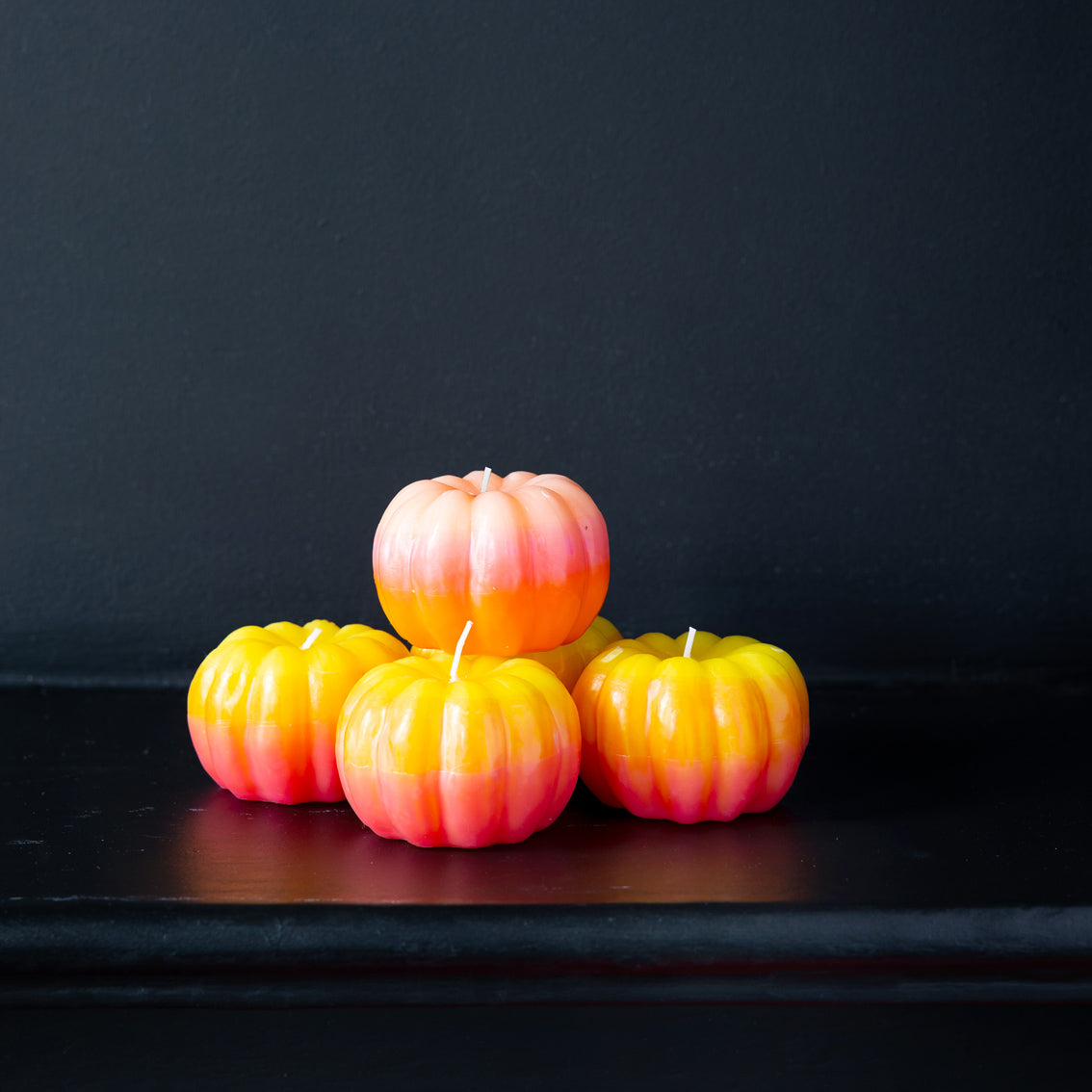 Pumpkin Candle – Yellow Ombre