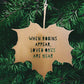 Leaf Ornament - When Robins appear