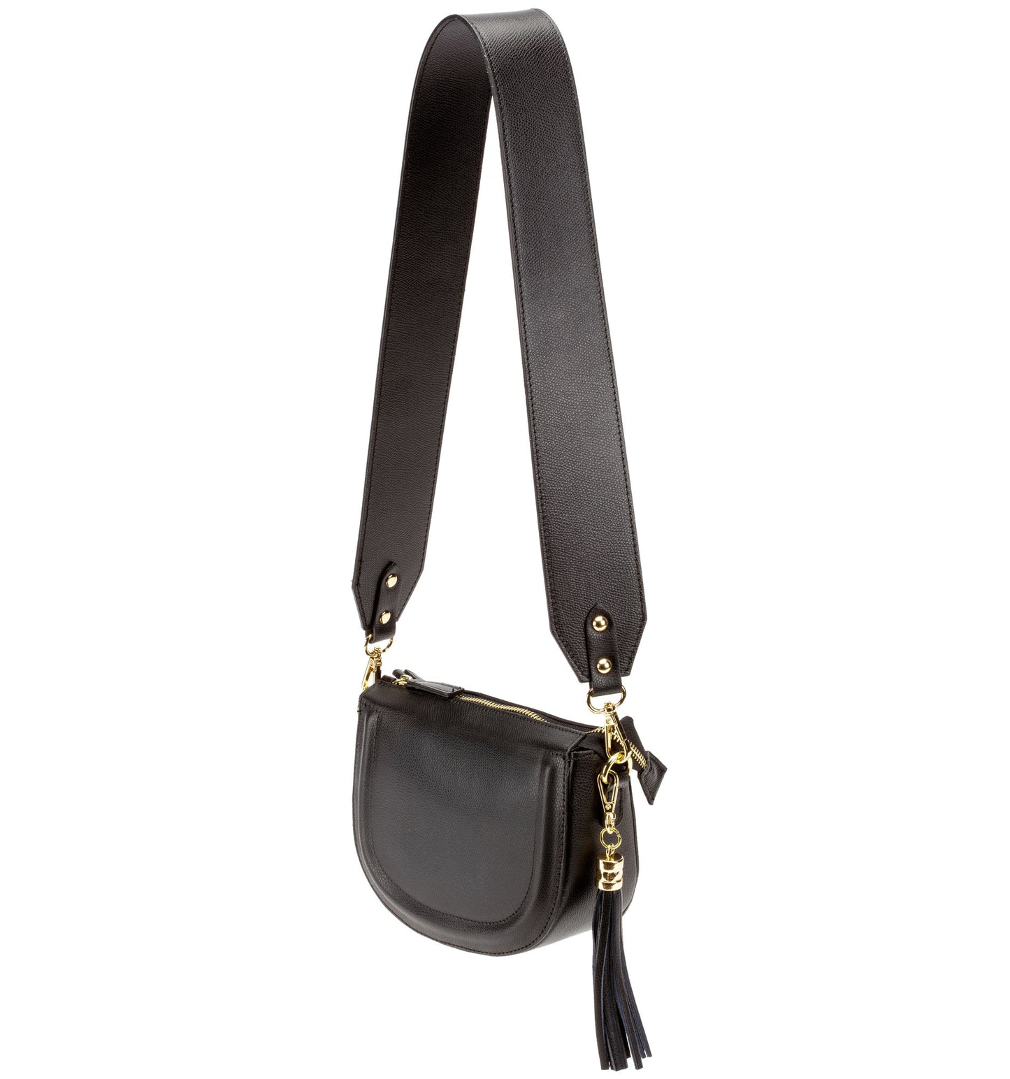 Elie Beaumont - Leather Saddle Bag - Black