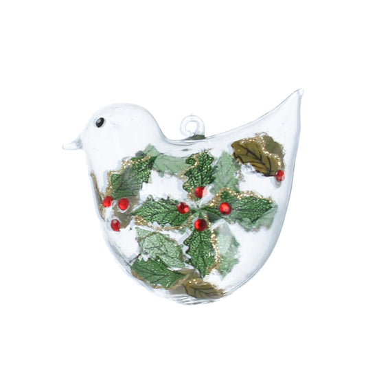 Glass Bird Christmas Tree Decoration