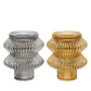 Glass Candle Holders – Choice of Two Colours