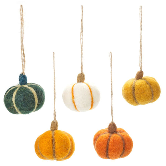 Pumpkins (Set of 5) – Autumn/Halloween Decoration