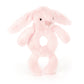 Jellycat Rattle - Bashful Bunny Grabber - Pink