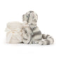 Jellycat Soother - Bashful Snow Tiger