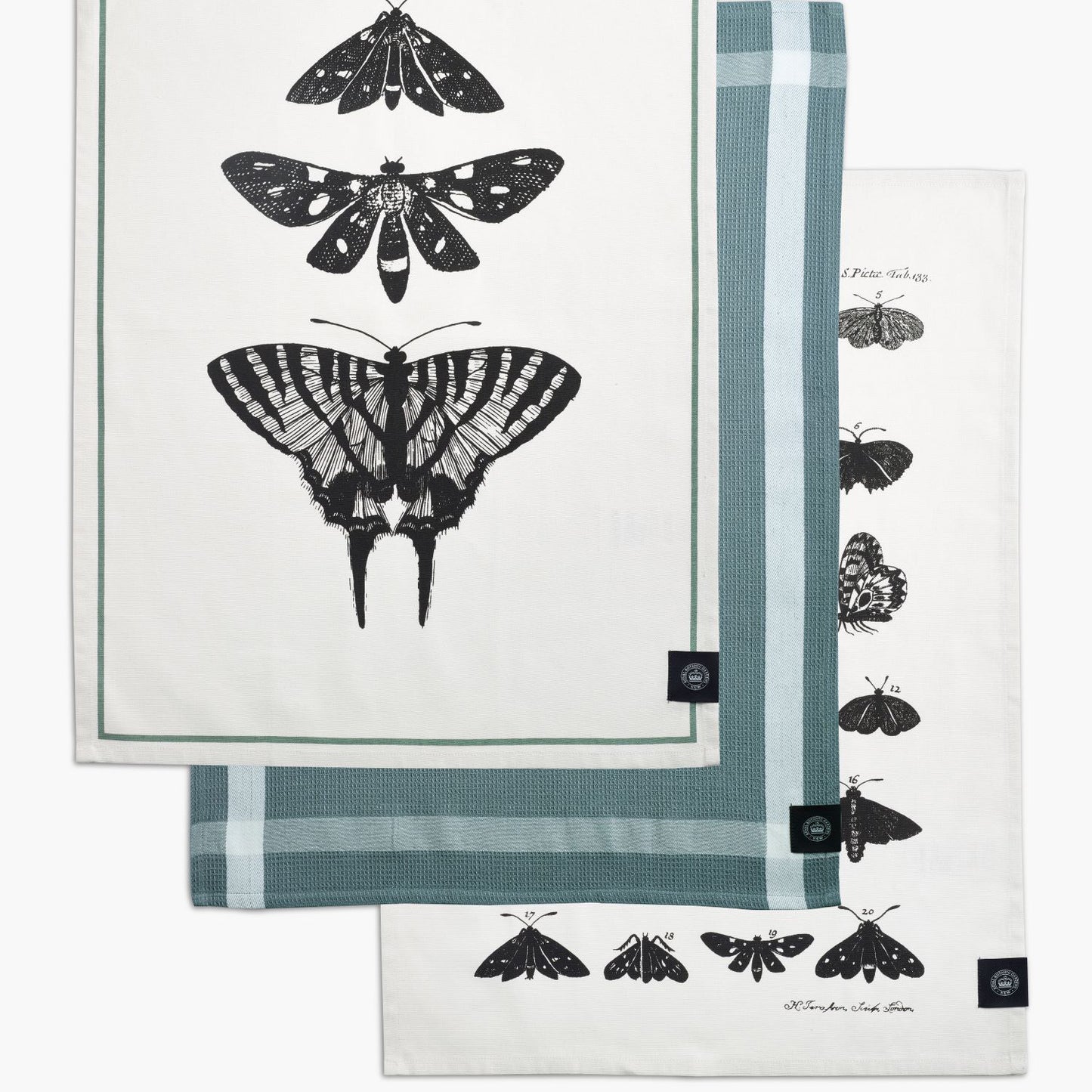 Tea Towel Set - Kew Gardens – Moths & Butterflies