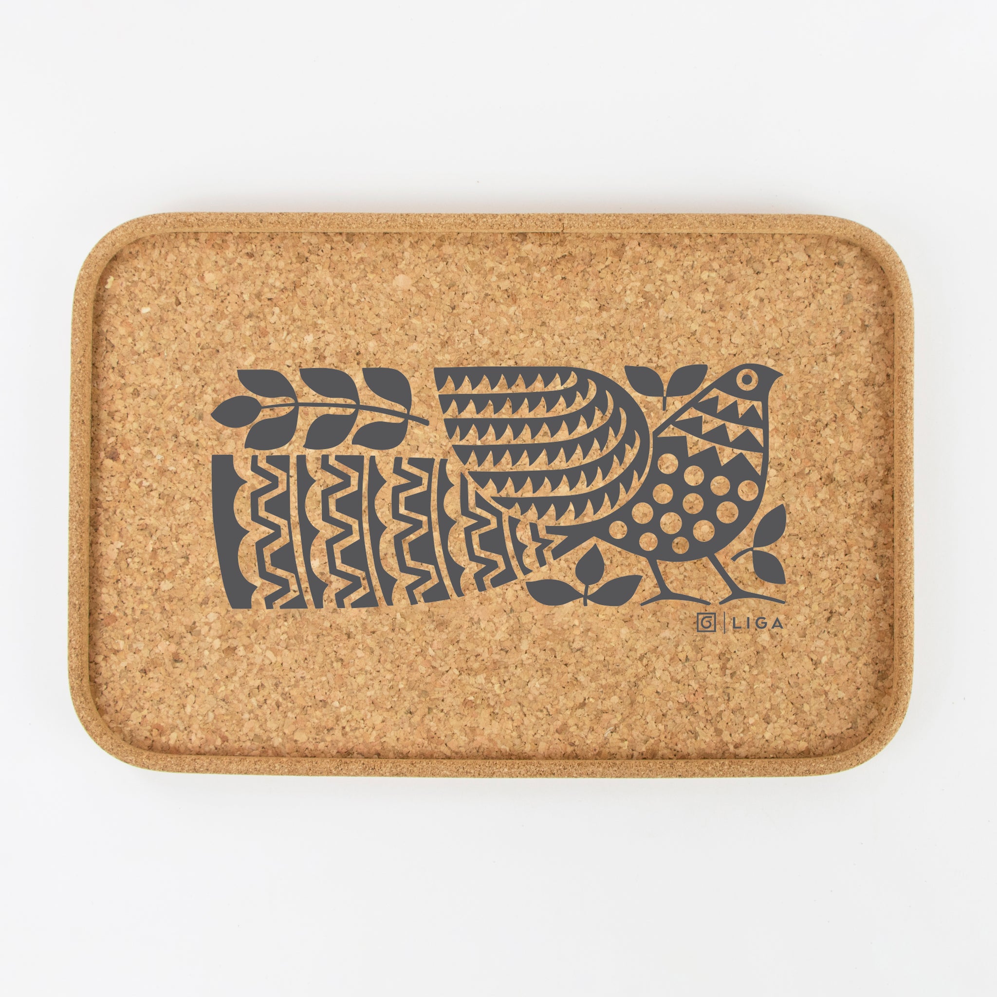 Cork Tray - Peacock By Hornsea