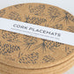 Cork Placemats Set –  Pinecone Grey