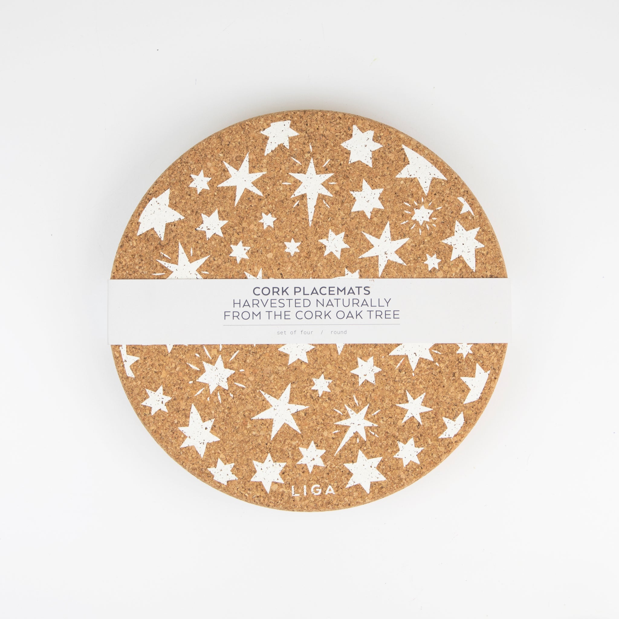 Cork Placemats Set – Stars