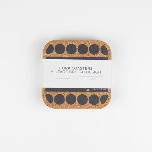 Cork Coasters Set –  Saffron By Hornsea