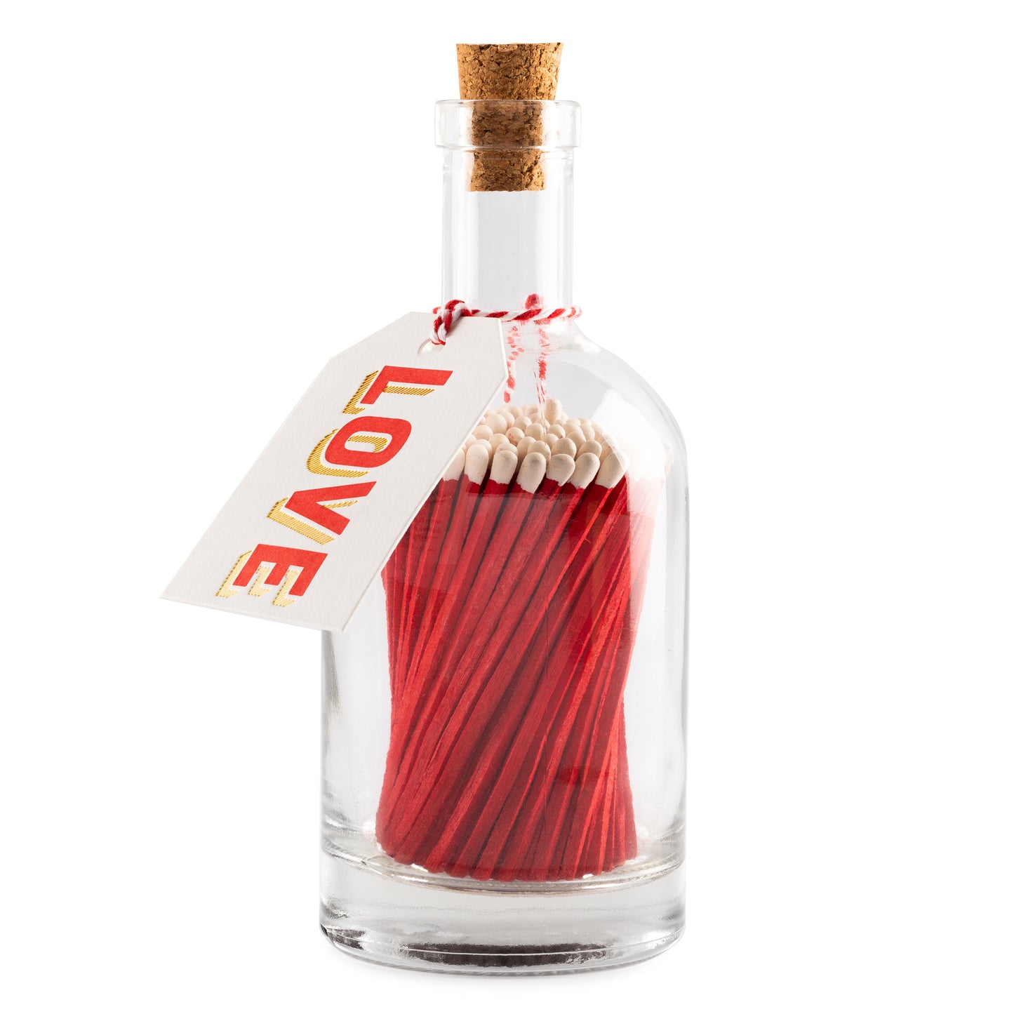 Bottle Of Luxury Matches - Love Red