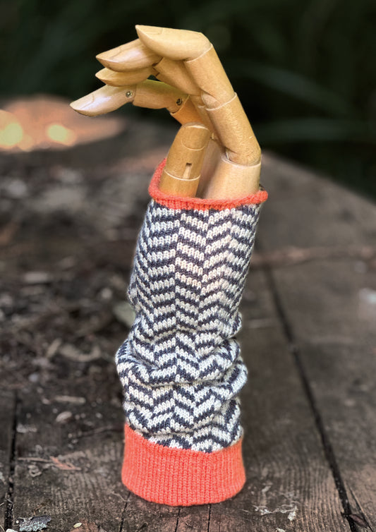 Wristies – Orange Chevron