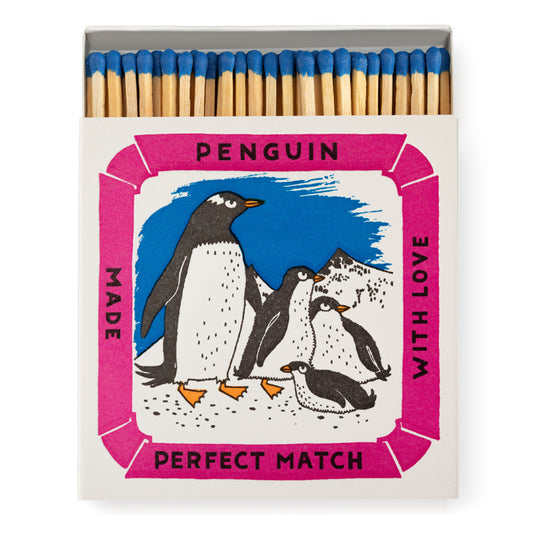 Penguins - Square Box Of Luxury Matches