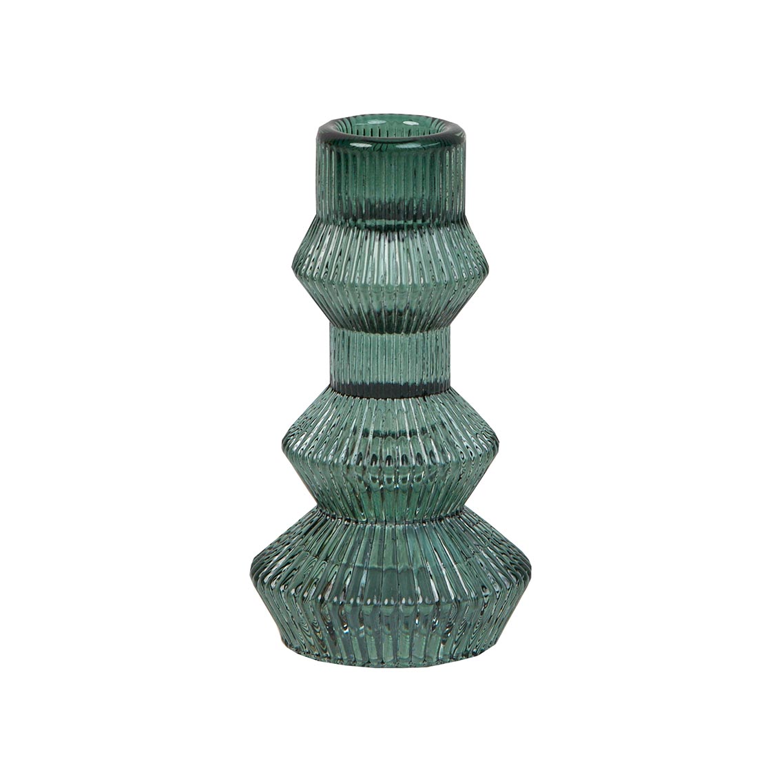 Candle Holder – Tall Glass - Sage Green
