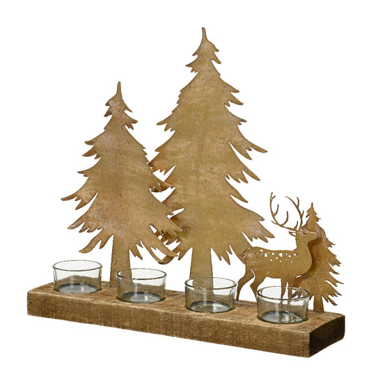 Tealight Holder – Trees and Stag