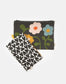 Travel Pouches Set – Flower Power and Mono Hearts