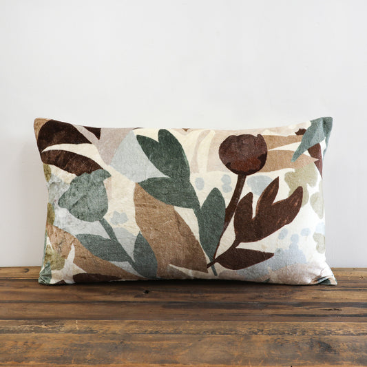 Abstract Leaf Cushion - Natural