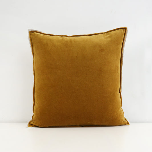 Luxury Velvet Cushion - Mustard