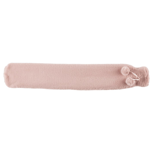 Warmies - Long Hot Water Bottle - Blush Pink Fur