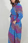 Star Waves Maxi Shirt Dress
