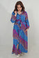 Star Waves Maxi Shirt Dress
