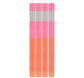 Abstract Striped Dinner Candles - Pack of 4
