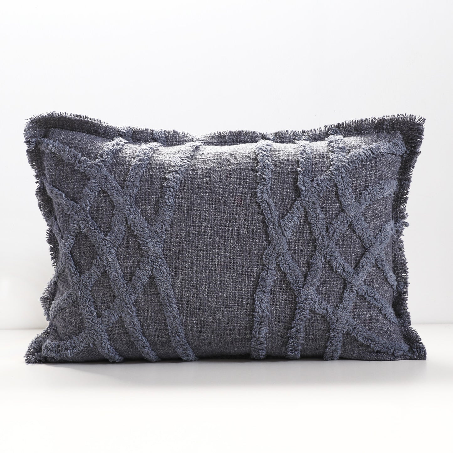 Blue Tufted Cushion