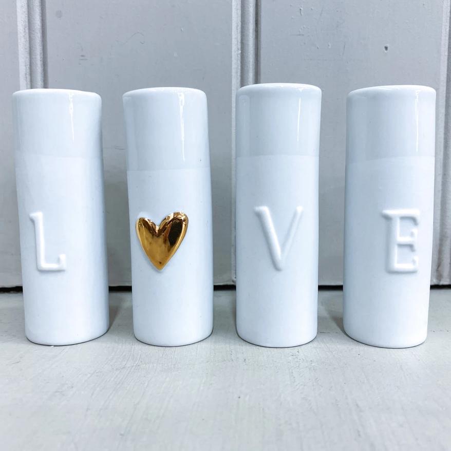 Mini Vases - Love Heart