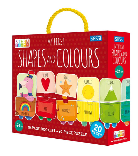 Shapes and Colours Steam Puzzle & Book Set