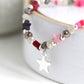Pink Bead Bracelet With Star Charm