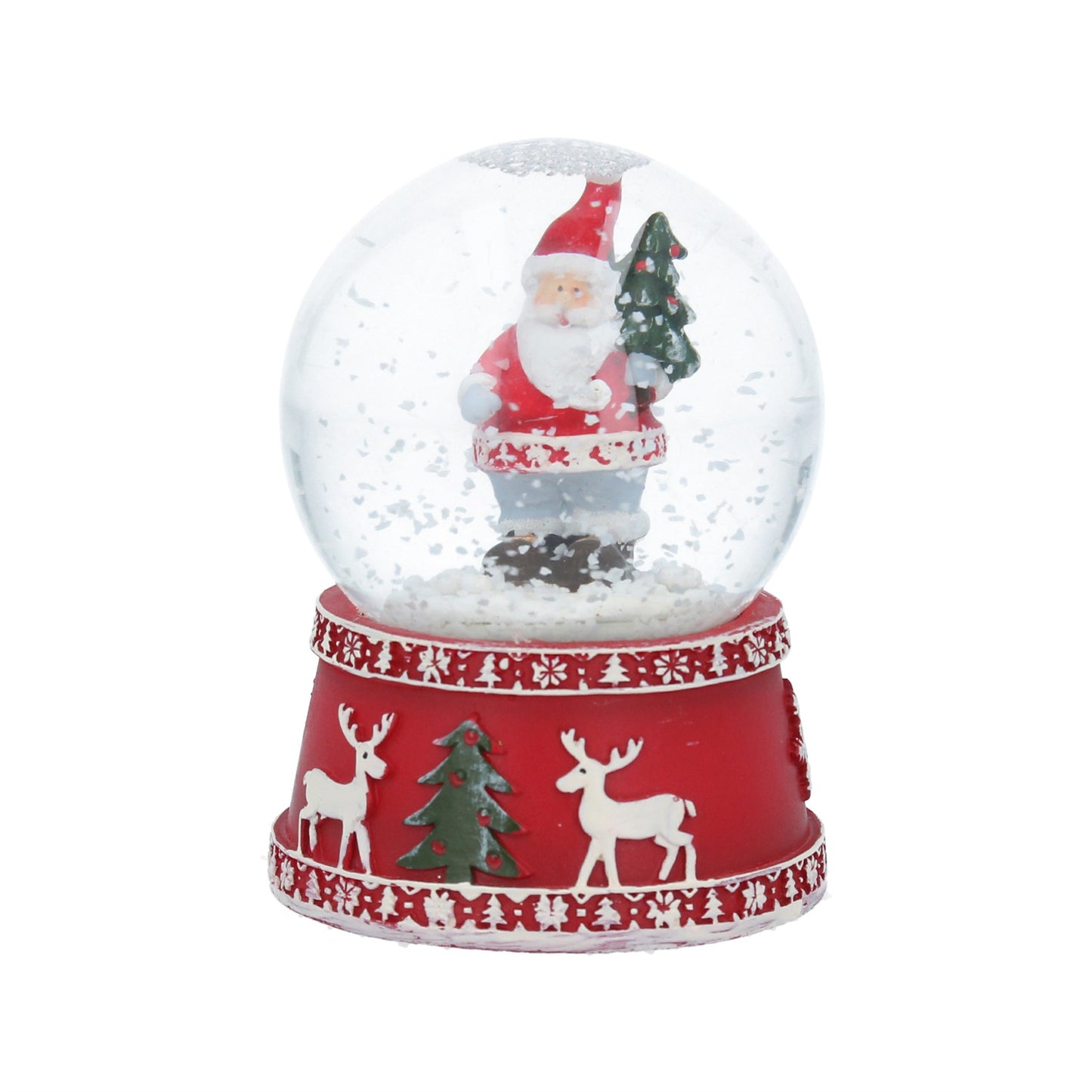 Santa Snow Globe - Christmas Ornament