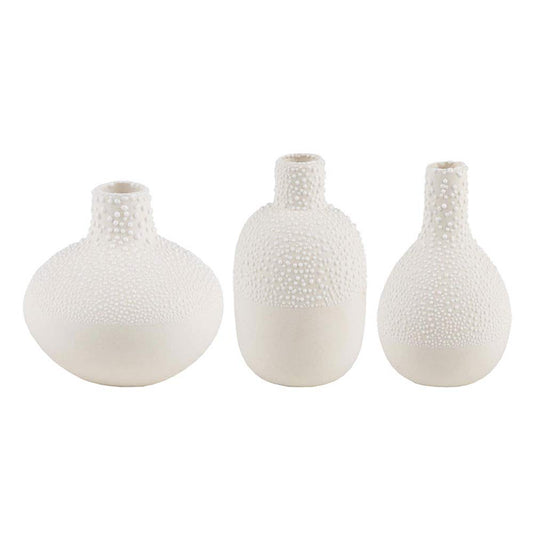Set of 3 Mini Pearl Vases