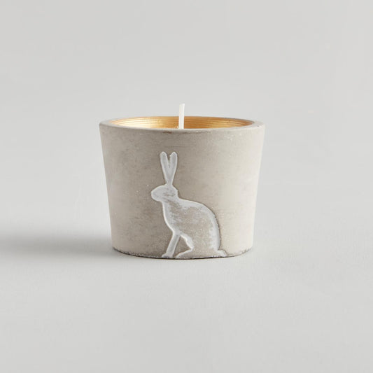 Winter Woodland Hare Candle - Winter Thyme