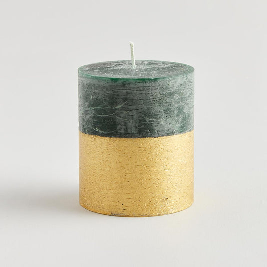Winter Thyme Dipped Candle