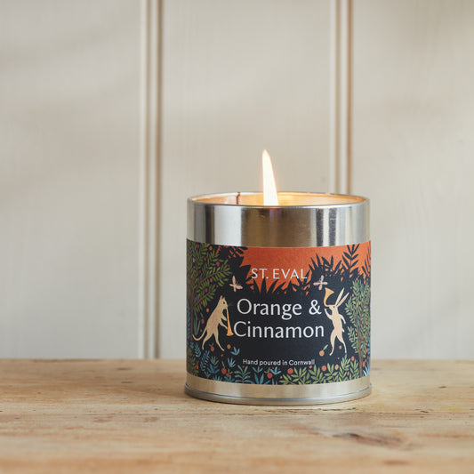 St Eval - Christmas Scented Tin Candle - Orange & Cinnamon