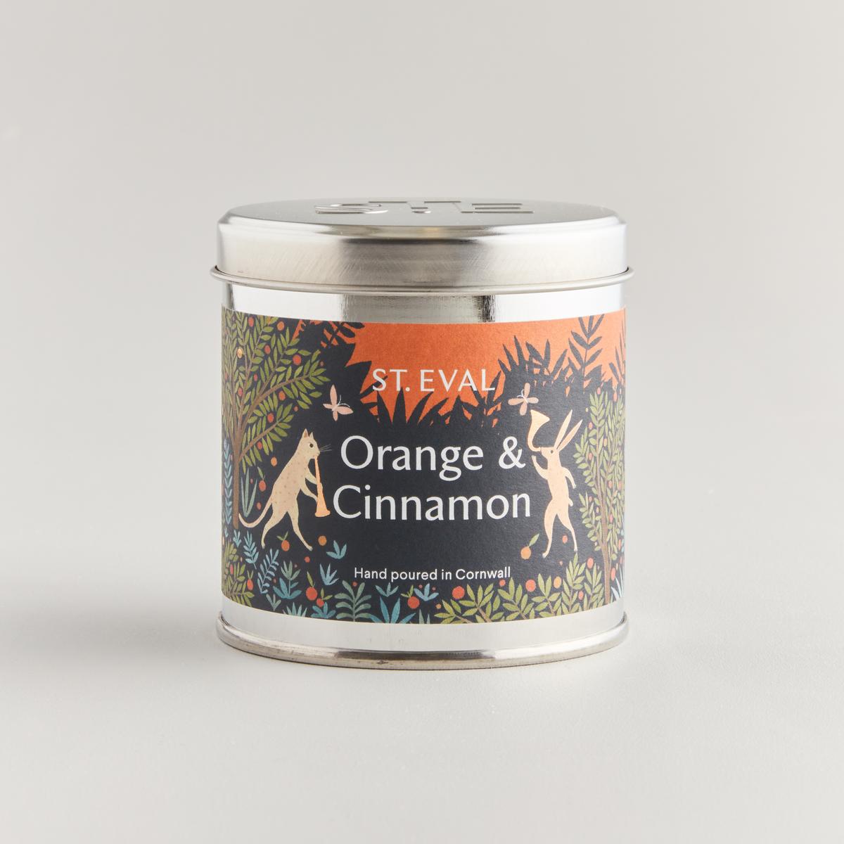 St Eval - Christmas Scented Tin Candle - Orange & Cinnamon