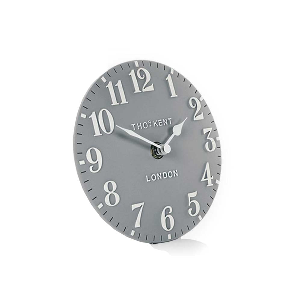 Arabic Mantel Clock in Grey/Blue