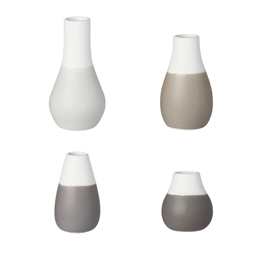 Mini Grey Vases Set of 4